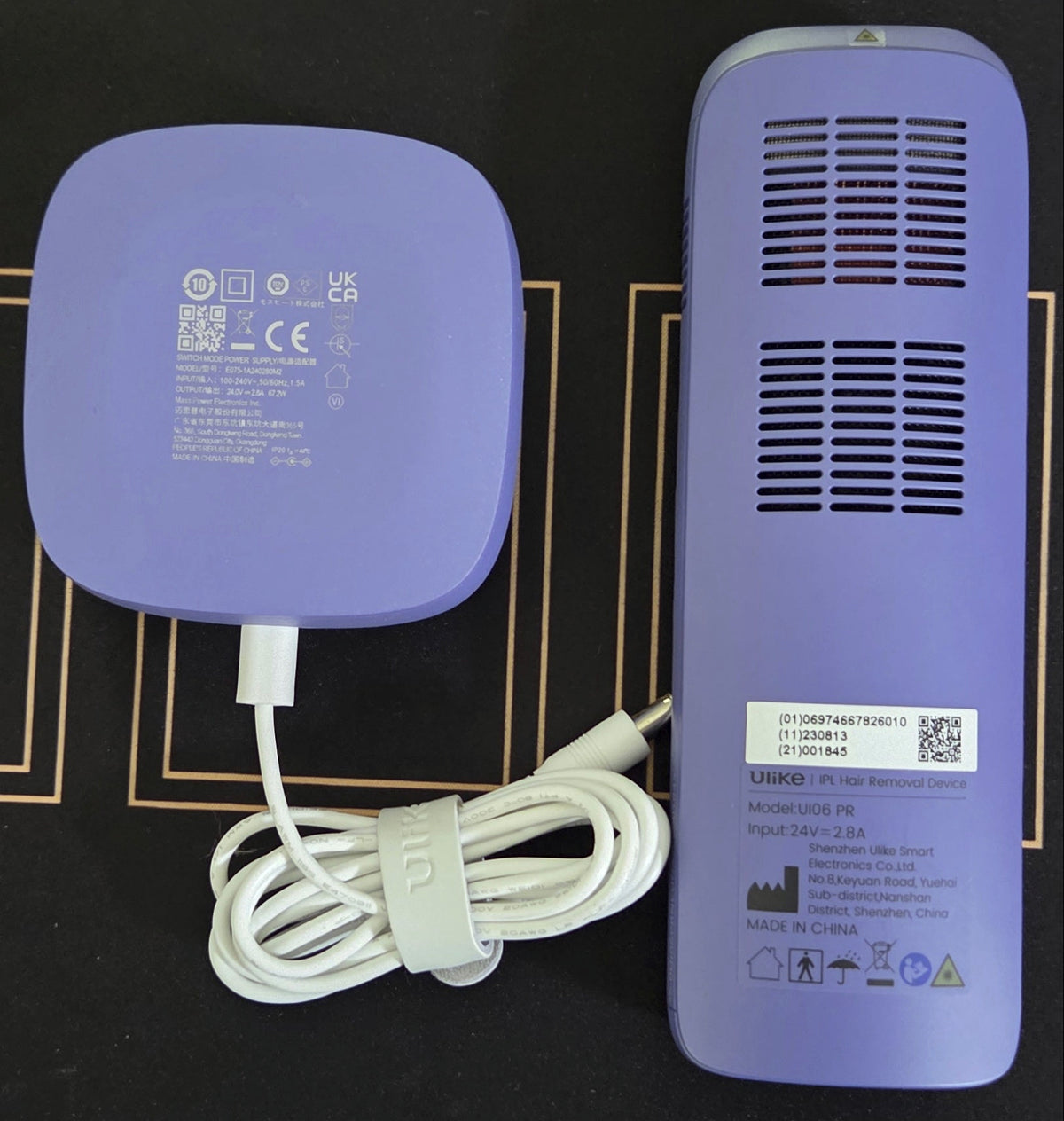 Ulike Air 3 IPL Hair Removal Device UI06 PR Purple Complete Kit- Tested POS Nerds