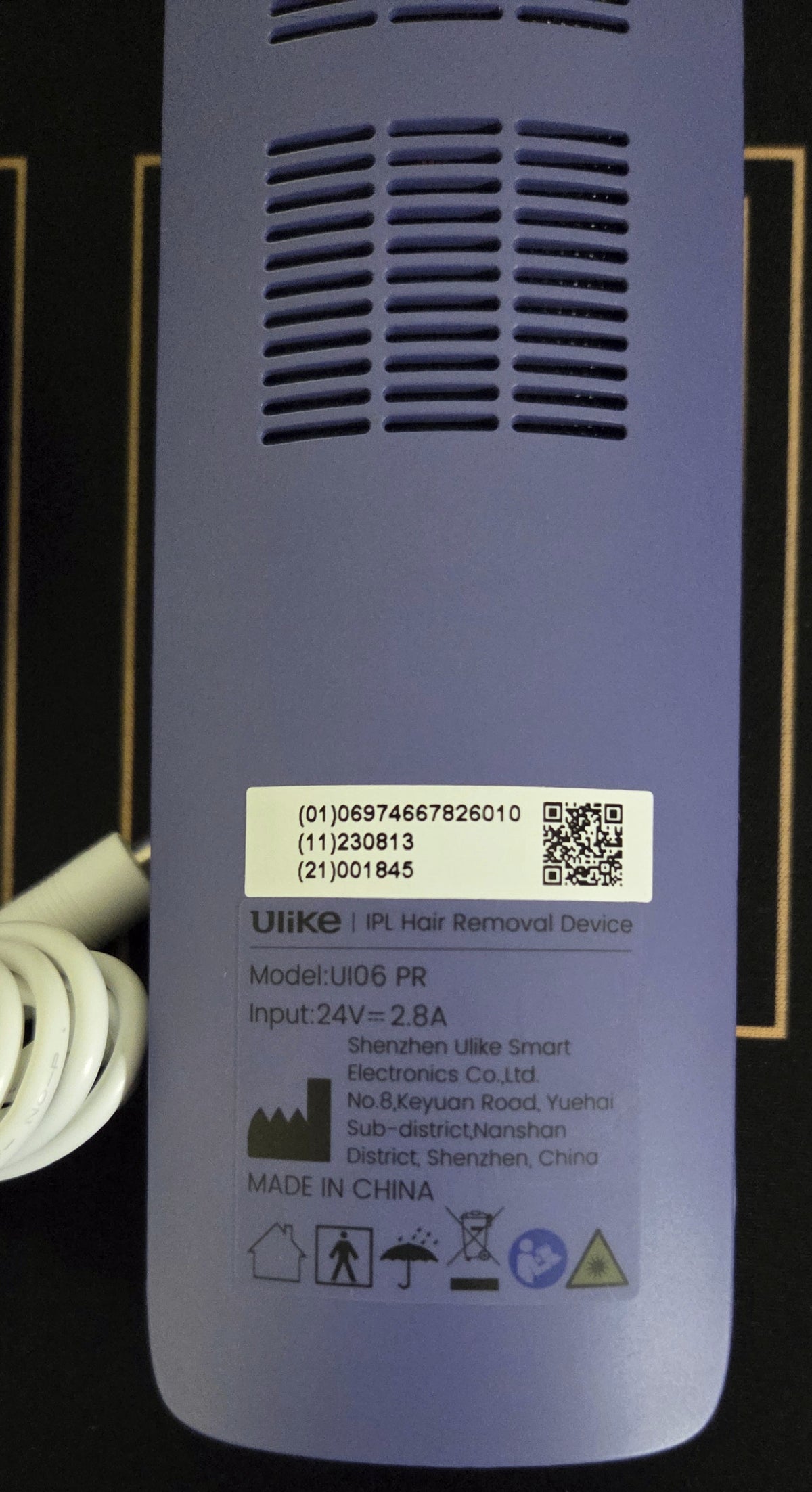 Ulike Air 3 IPL Hair Removal Device UI06 PR Purple Complete Kit- Tested POS Nerds