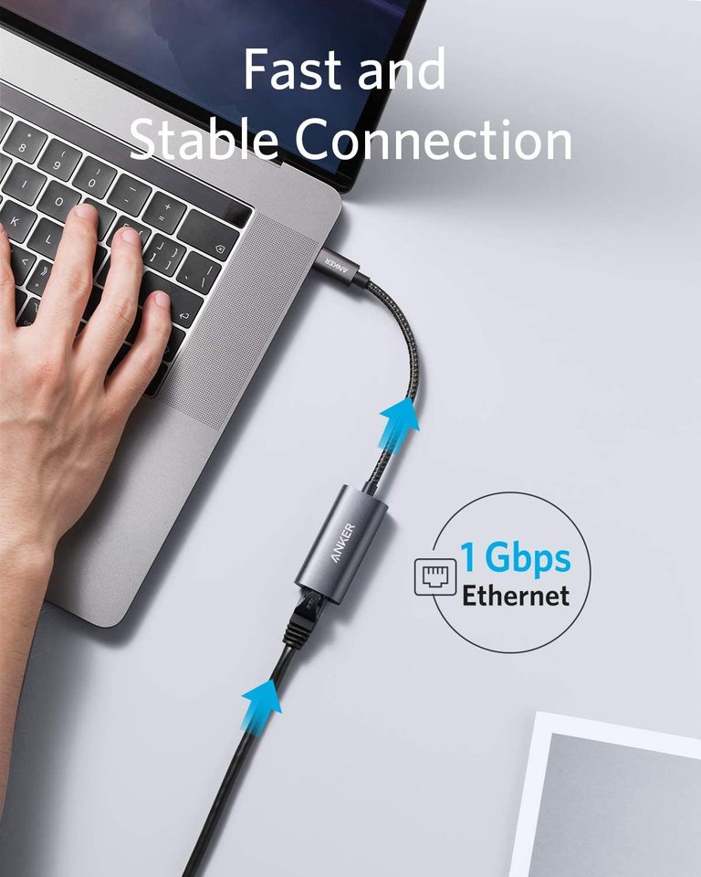 Anker <b>PowerExpand</b> USB-C to Gigabit Ethernet Adapter Anker