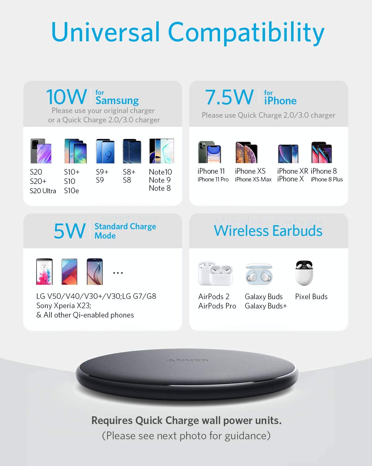 Anker <b>313</b> Wireless Charger (Pad) Anker