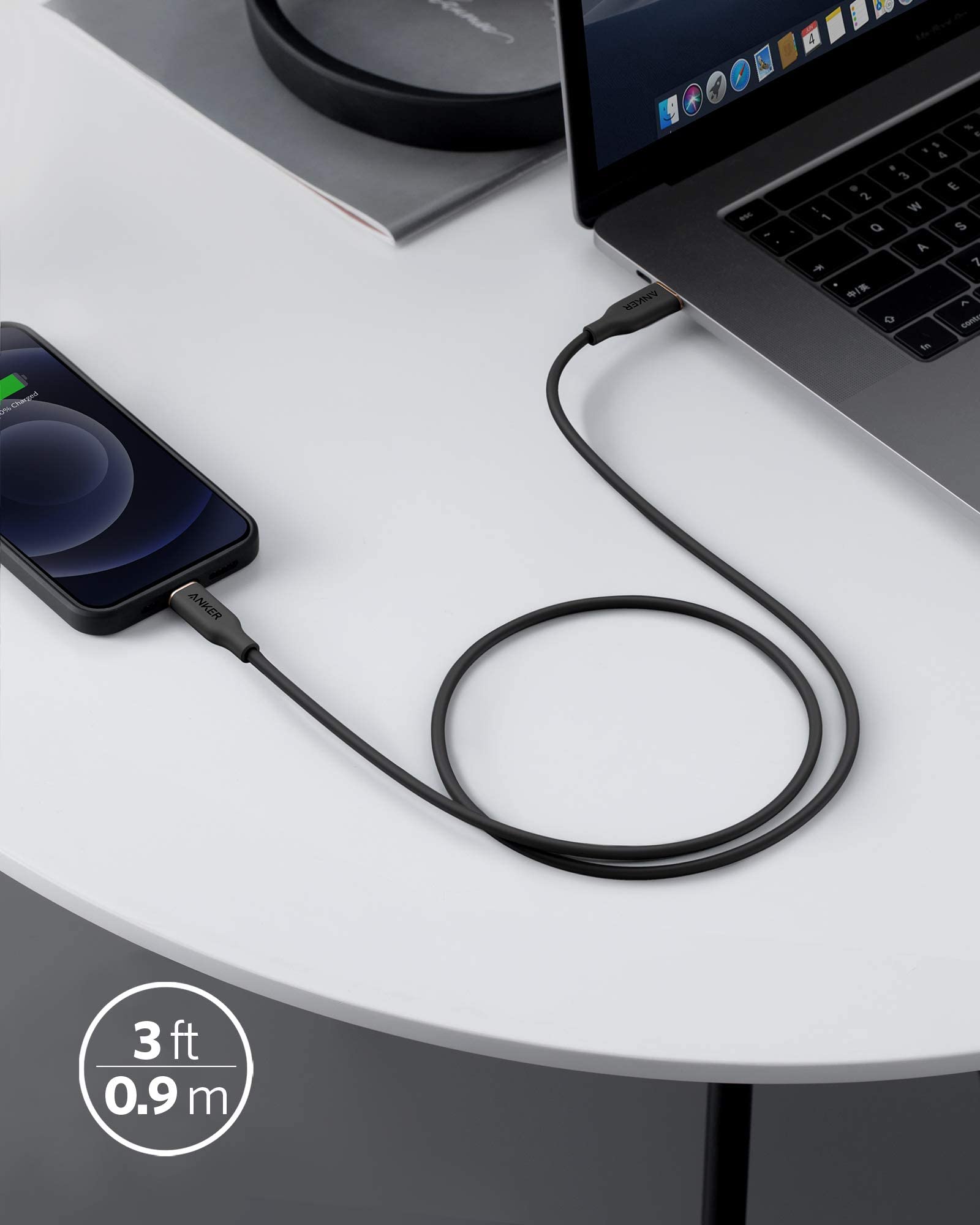 Anker <b>641</b> USB-C to Lightning Cable (Flow, Silicone) Anker