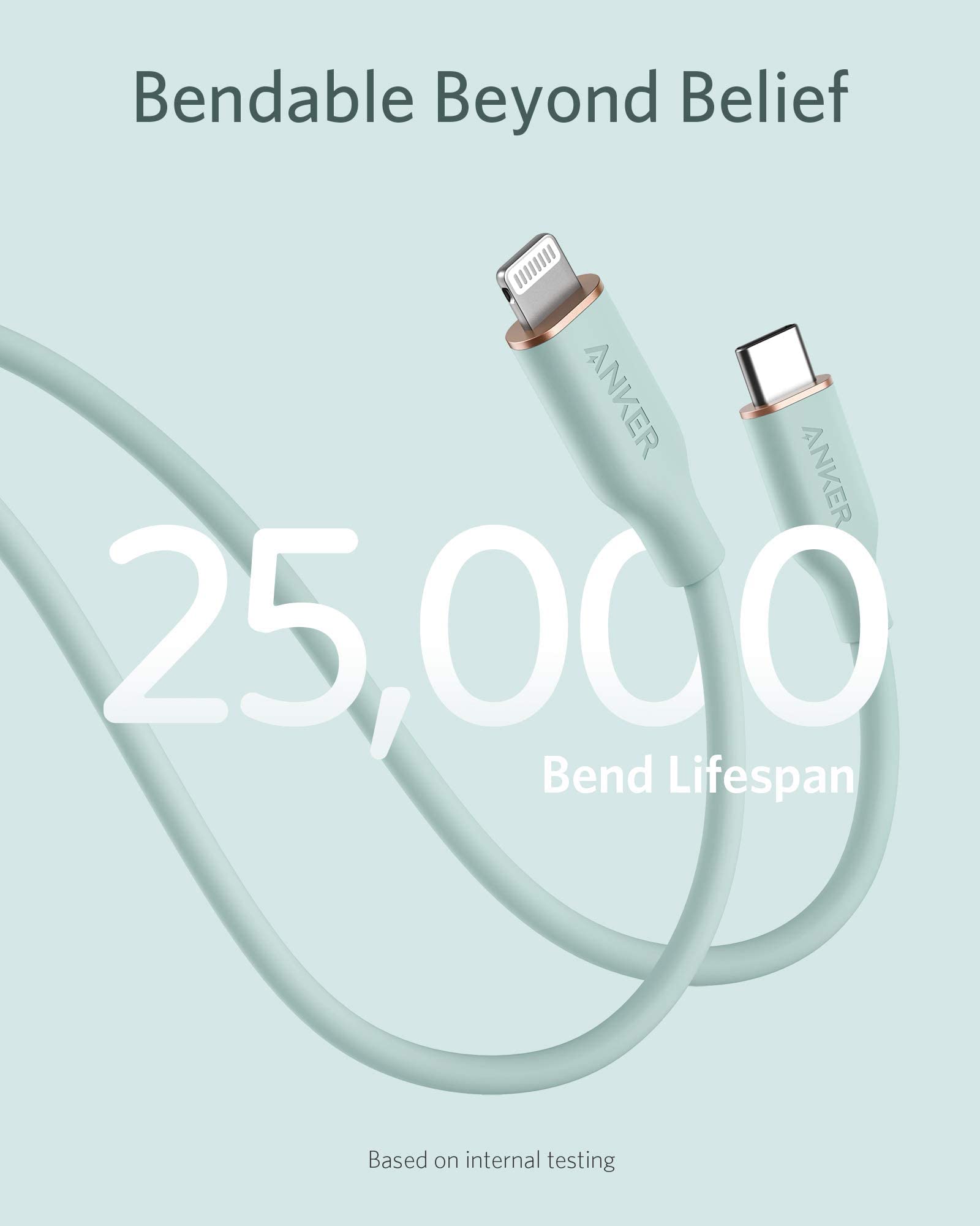 Anker <b>641</b> USB-C to Lightning Cable (Flow, Silicone) Anker