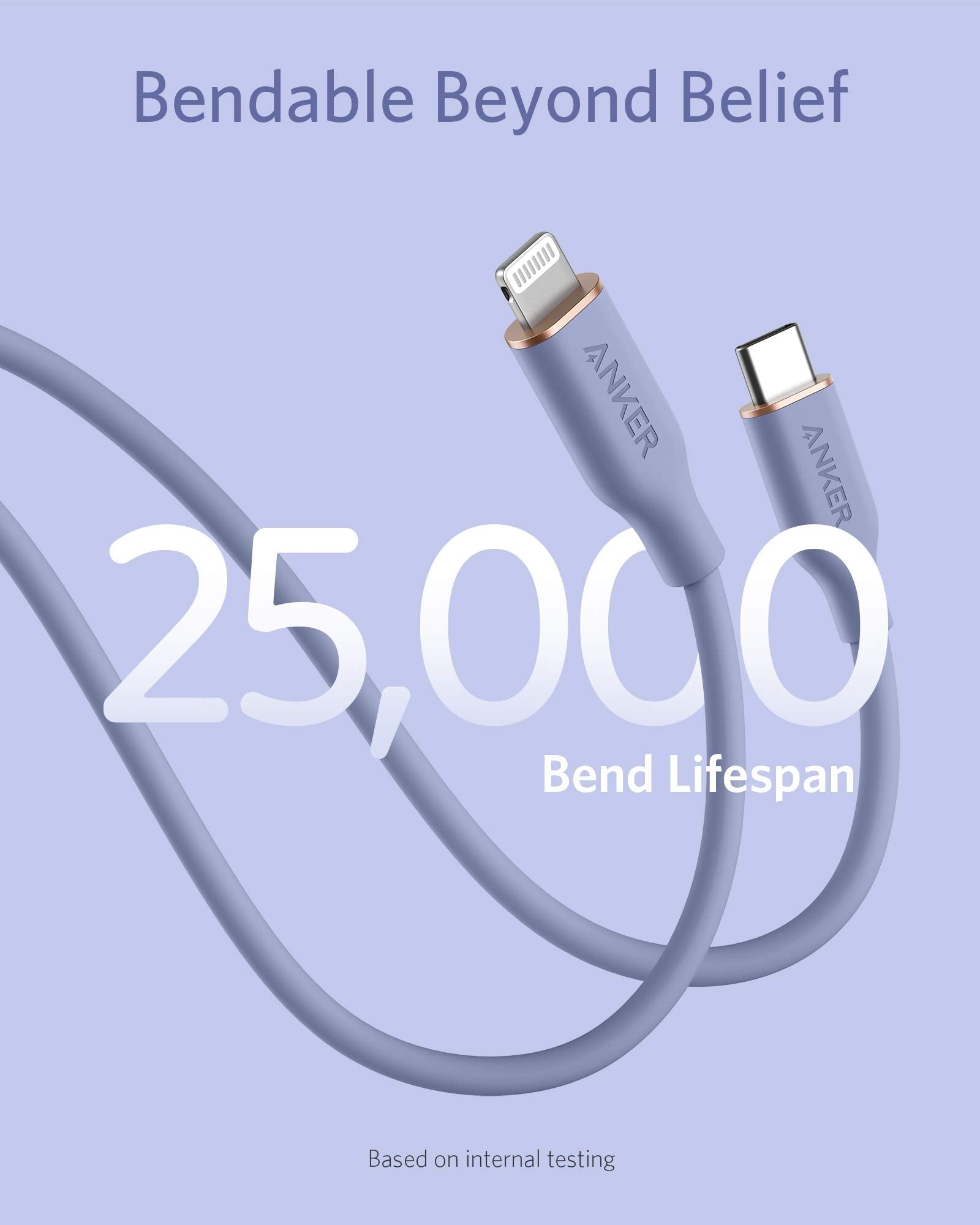Anker <b>641</b> USB-C to Lightning Cable (Flow, Silicone) Anker