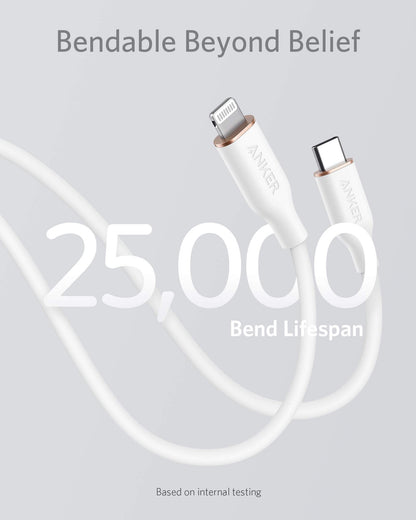 Anker <b>641</b> USB-C to Lightning Cable (Flow, Silicone) Anker