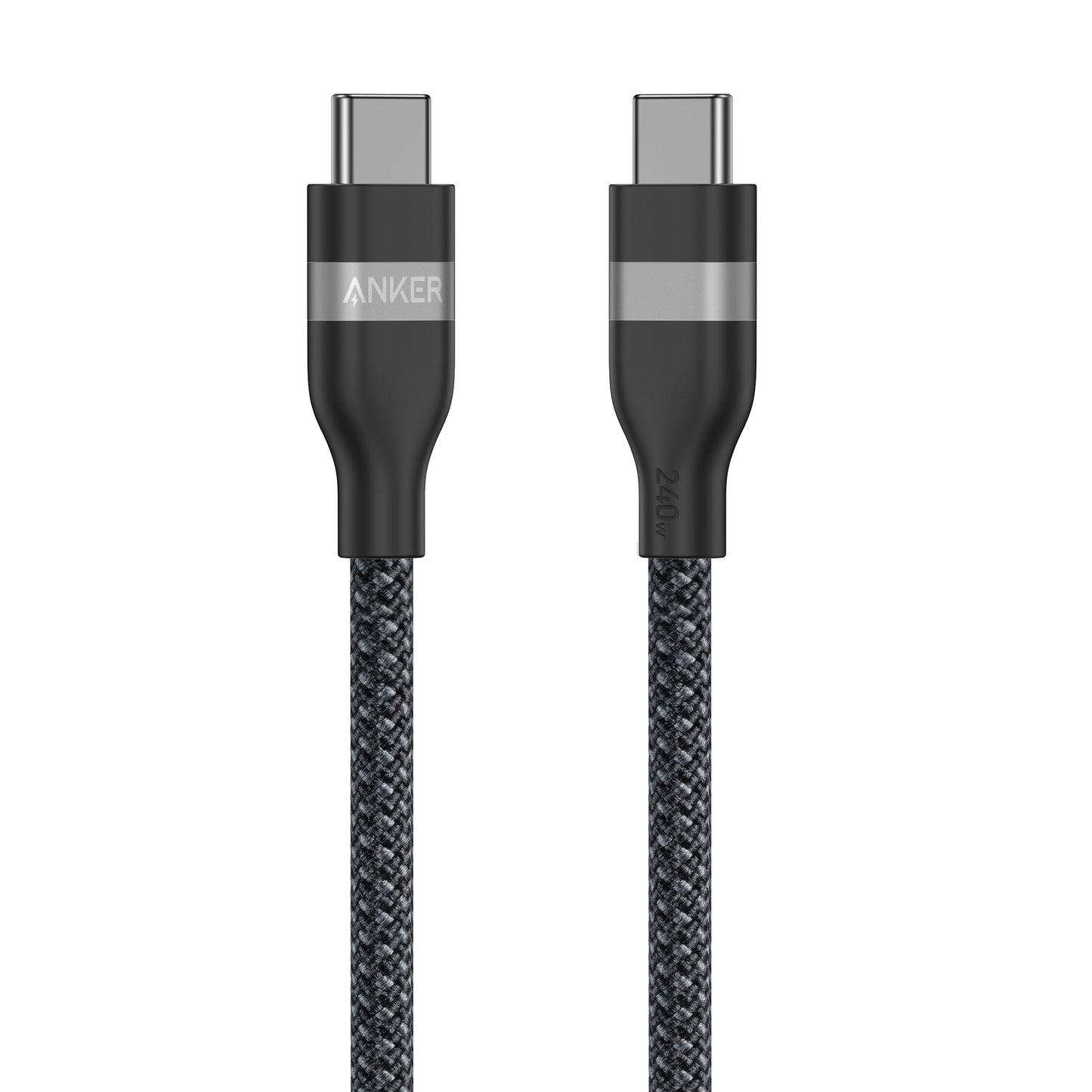Anker USB-C to USB-C Cable (3 ft / 6 ft, 240W, Upcycled-Braided) Anker