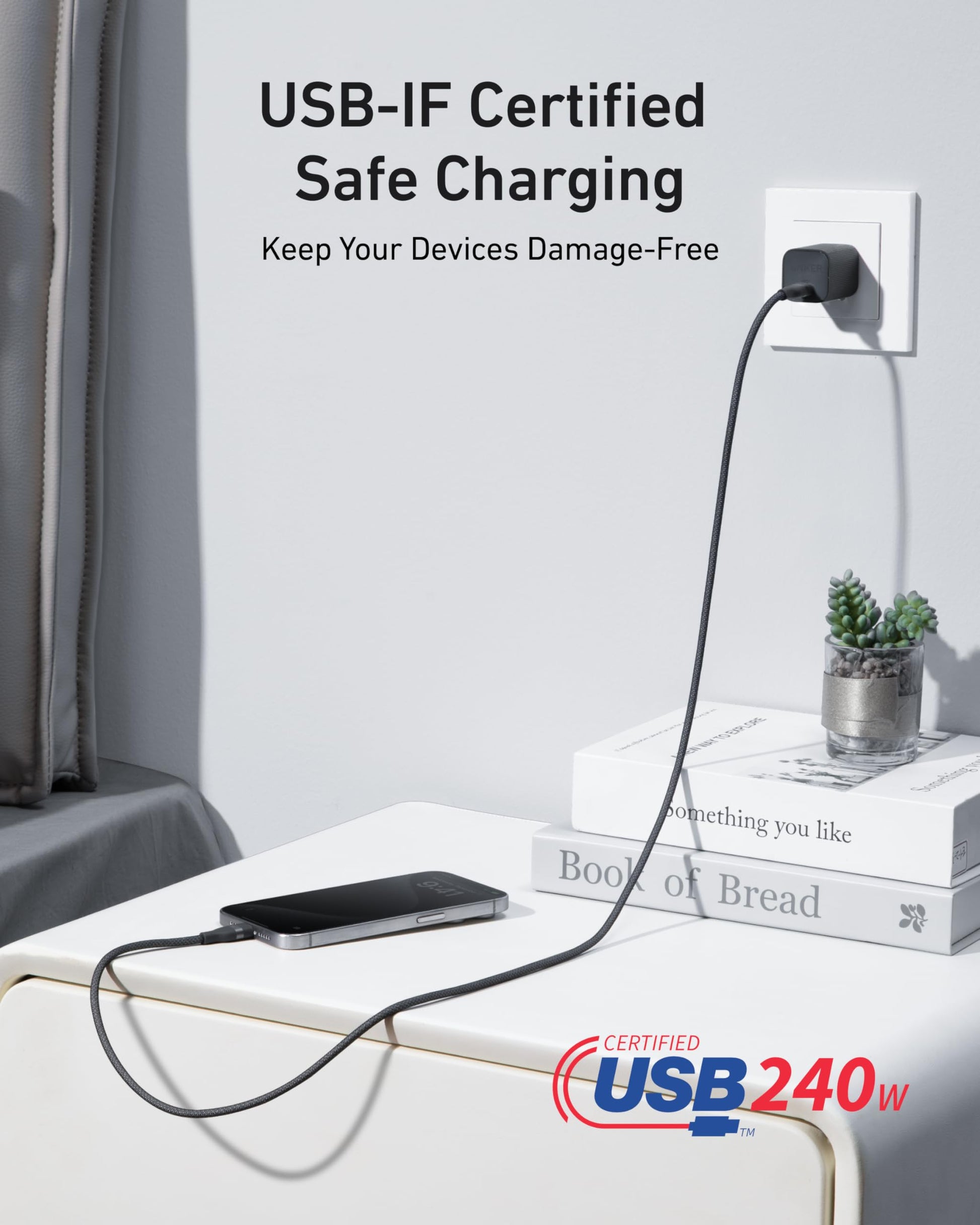 Anker Laptop Power Bank (25K, 165W, Built-In and Retractable Cables) Anker