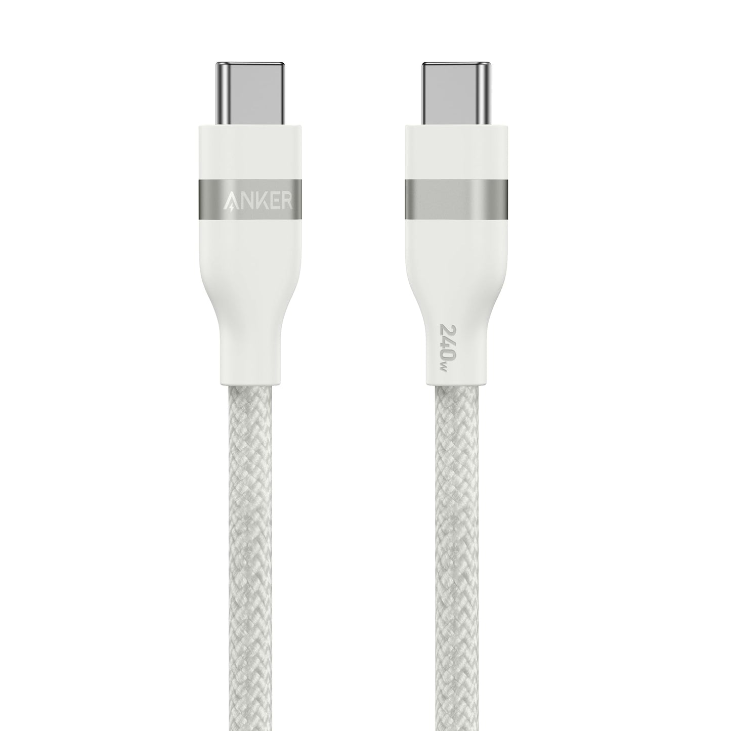 Anker USB-C to USB-C Cable (3 ft / 6 ft, 240W, Upcycled-Braided) Anker