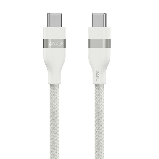 Anker USB-C to USB-C Cable (3 ft / 6 ft, 240W, Upcycled-Braided) Anker