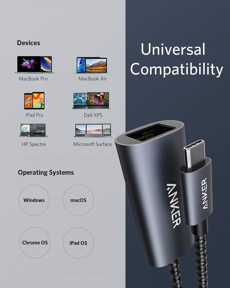 Anker <b>PowerExpand</b> USB-C to Gigabit Ethernet Adapter Anker