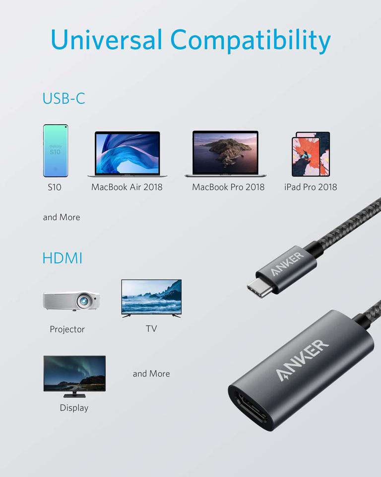 Anker <b>310</b> USB-C Adapter (4K HDMI) Anker