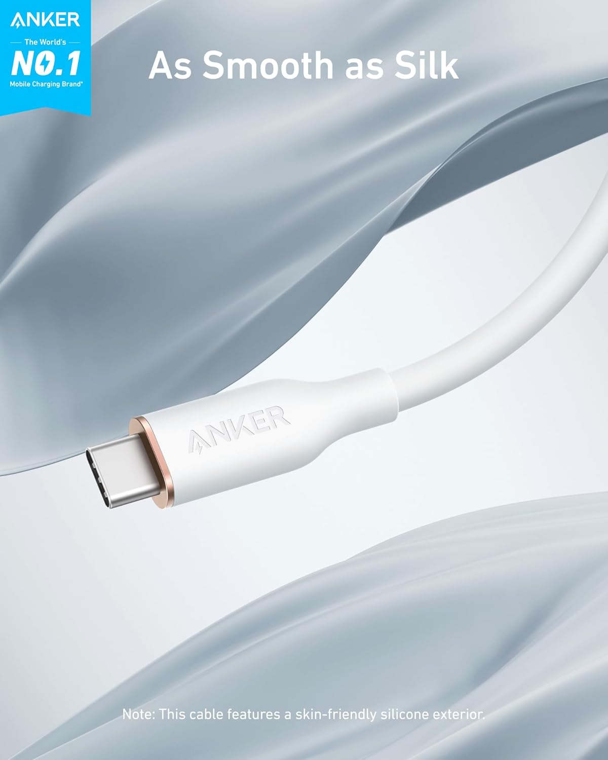 Anker <b>643</b> USB-C to USB-C Cable (Flow, Silicone) Anker