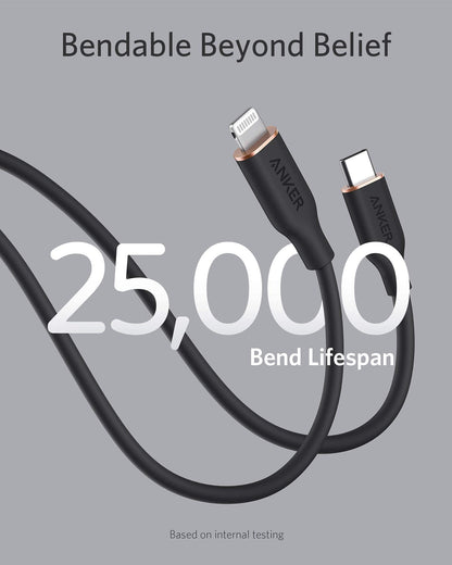 Anker <b>641</b> USB-C to Lightning Cable (Flow, Silicone) Anker