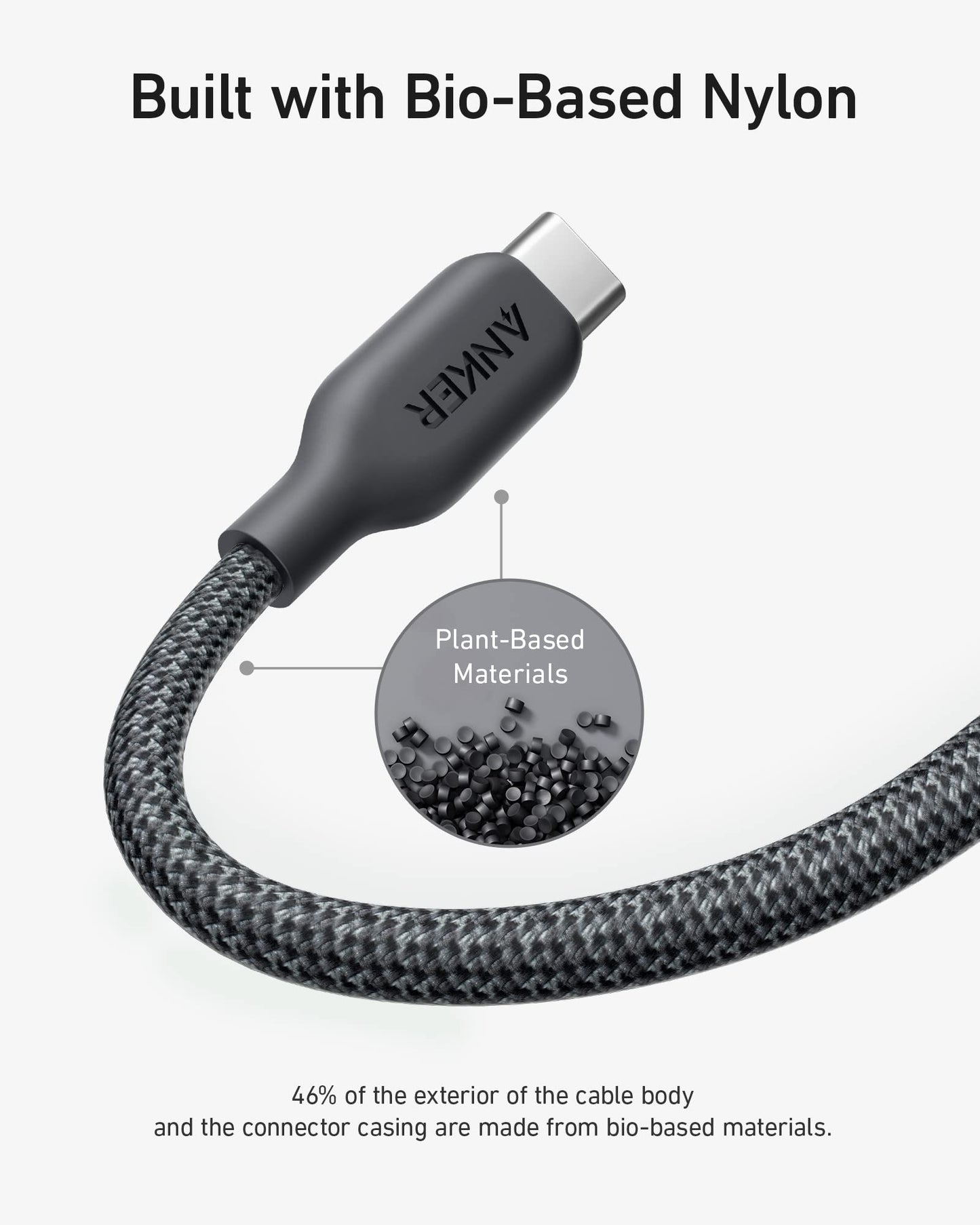 Anker <b>543</b> USB C to USB C Cable (240W, 10 ft) Anker