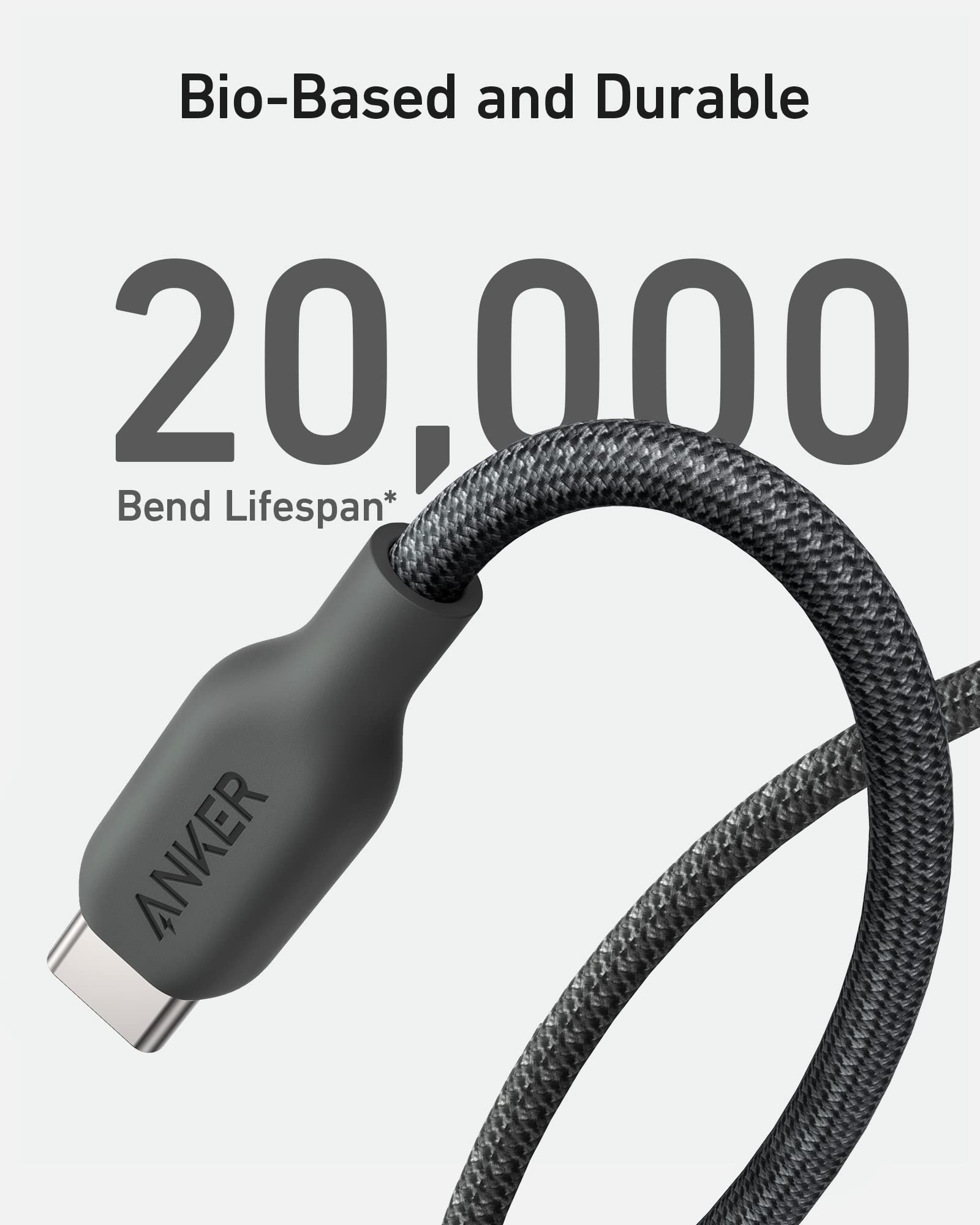 Anker <b>543</b> USB C to USB C Cable (240W, 10 ft) Anker