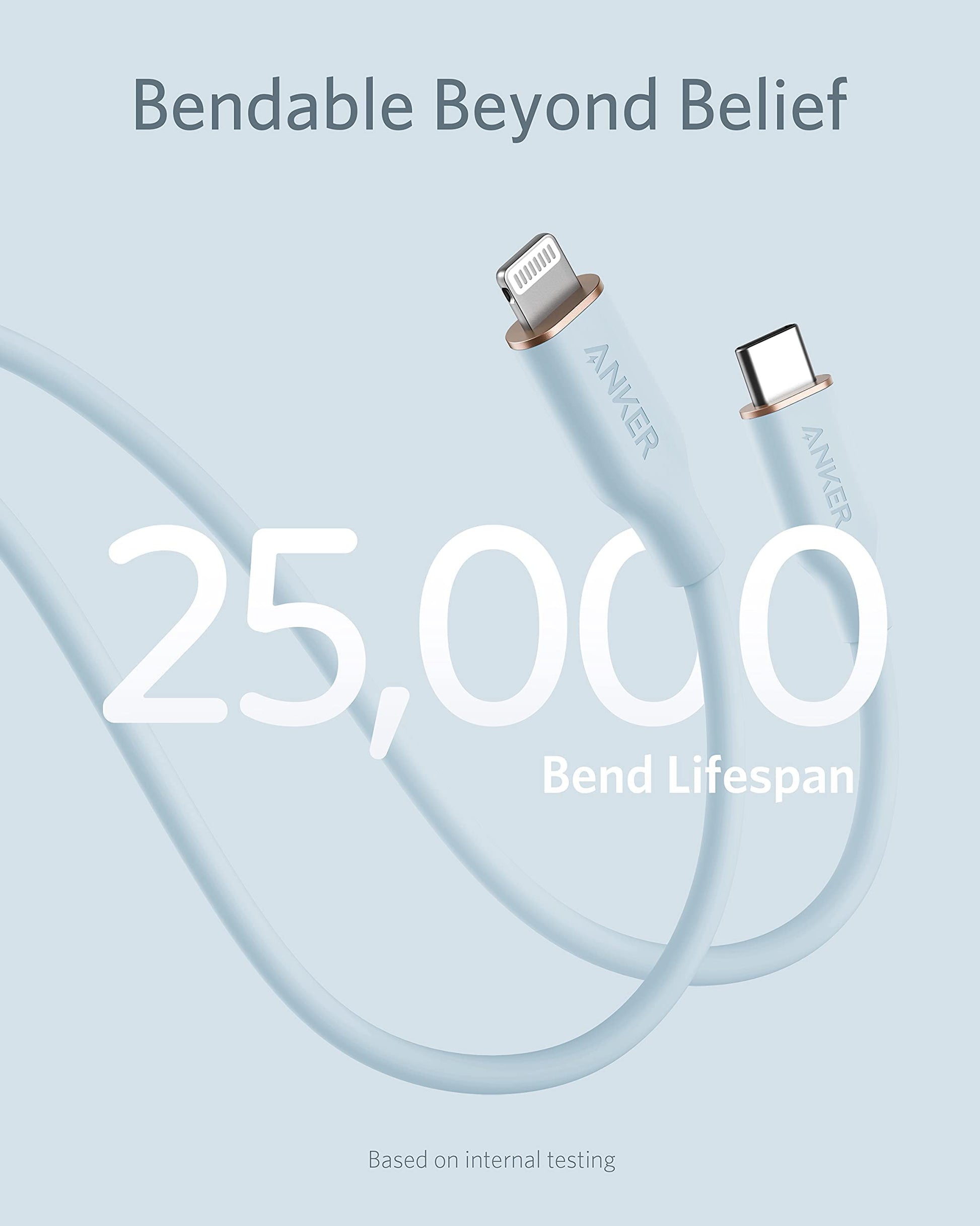 Anker <b>641</b> USB-C to Lightning Cable (Flow, Silicone) Anker