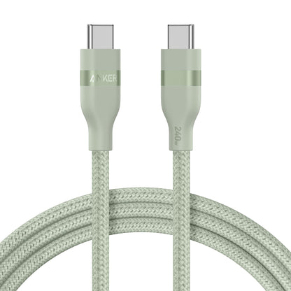 Anker USB-C to USB-C Cable (3 ft / 6 ft, 240W, Upcycled-Braided) Anker