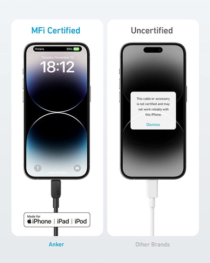 Anker <b>310</b> USB-C to Lightning Cable (6 ft, 2-Pack) Anker