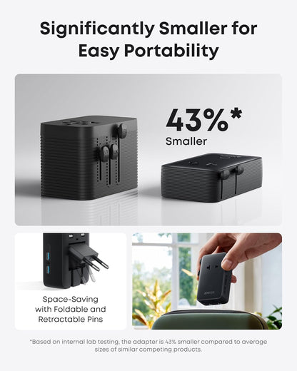 Anker Laptop Power Bank (25K, 165W, Built-In and Retractable Cables) Anker