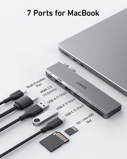 Anker <b>547</b> USB-C Hub (7-in-2, for MacBook) Anker