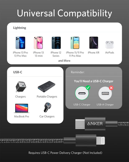 Anker <b>331</b> USB-C to Lightning Cable Anker
