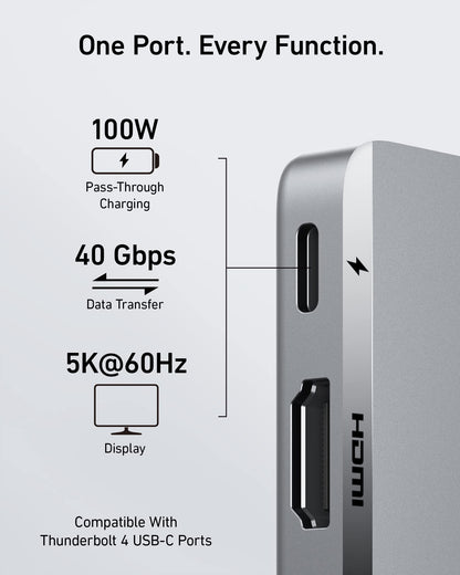 Anker <b>547</b> USB-C Hub (7-in-2, for MacBook) Anker