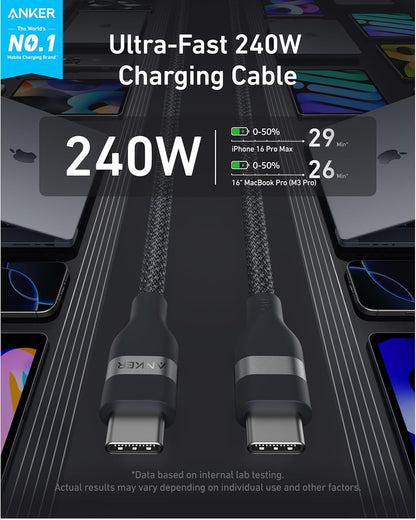 Anker Laptop Power Bank (25K, 165W, Built-In and Retractable Cables) Anker