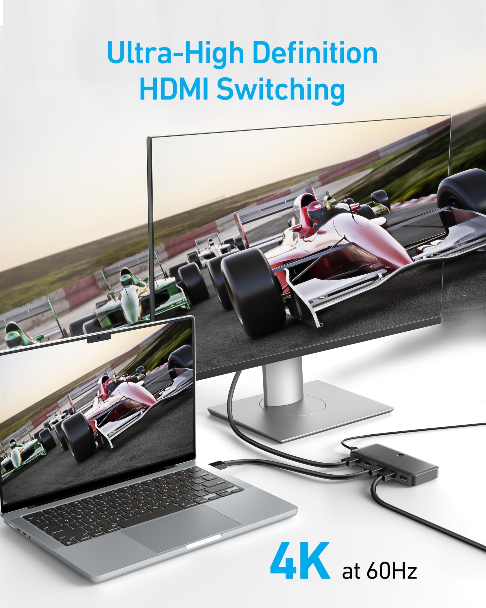 Anker HDMI Switch (4 in 1 Out, 4K HDMI) Anker