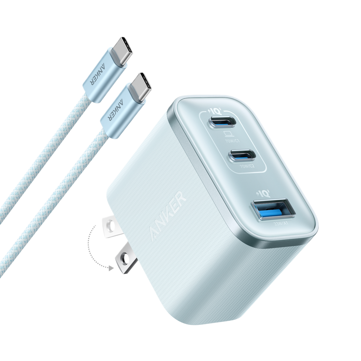 Anker Nano Charger (70W, 3 Ports) Anker