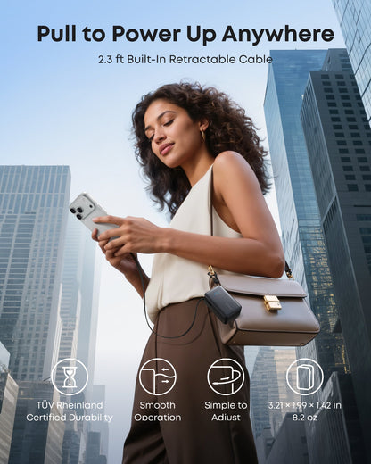 Anker Nano Power Bank (10K, 45W, Built-In Retractable USB-C Cable) Anker