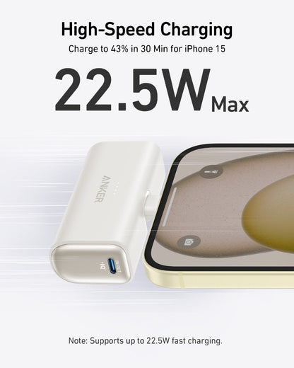 Anker Nano Power Bank (22.5W, Built-In USB-C Connector) Anker