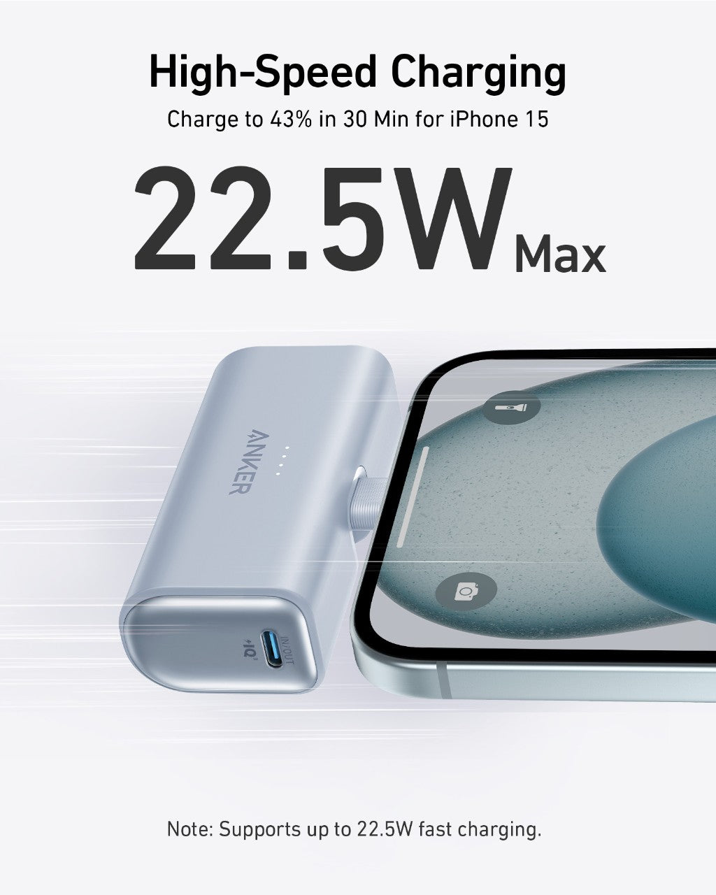 Anker Nano Power Bank (22.5W, Built-In USB-C Connector) Anker