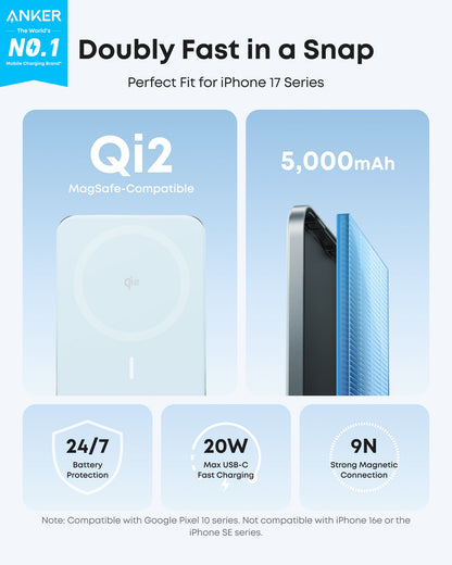 Anker Nano Power Bank (5K, MagGo, Slim) Anker