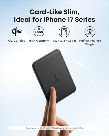 Anker Nano Power Bank (5K, MagGo, Slim) Anker
