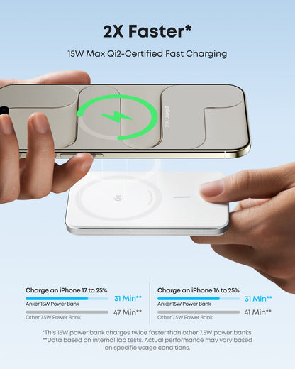 Anker Nano Power Bank (5K, MagGo, Slim) Anker