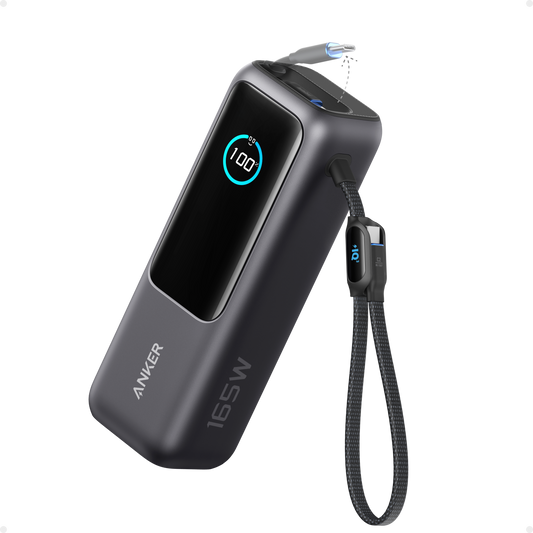 Anker Laptop Power Bank (25K, 165W, Built-In and Retractable Cables) Anker