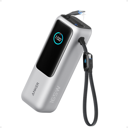 Anker Laptop Power Bank (25K, 165W, Built-In and Retractable Cables) Anker
