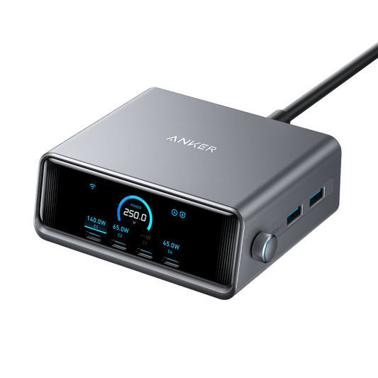 Anker Prime Charger (250W, 6 Ports, GaNPrime) Anker