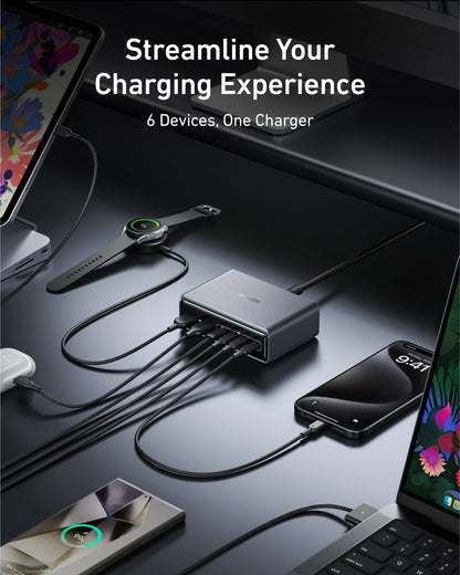 Anker Prime Charger (200W, 6 Ports, GaN) Anker