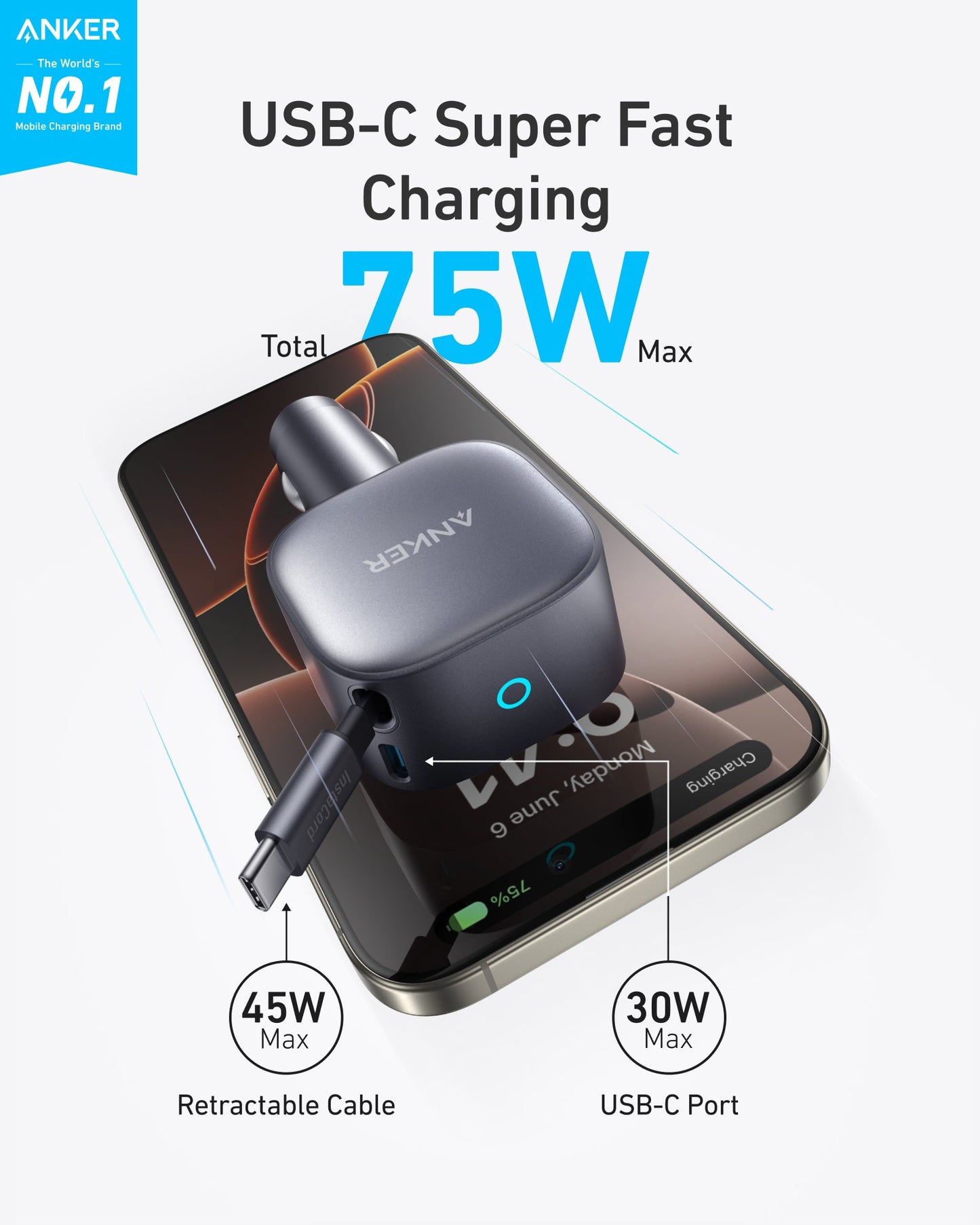 Anker Nano 75W Car Charger Anker