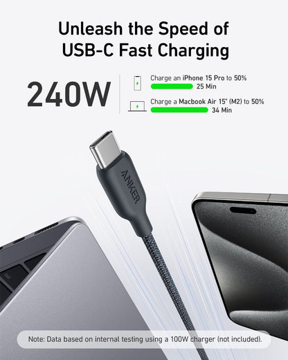 Anker <b>543</b> USB-C to USB-C Cable (Bio-Braided) Anker
