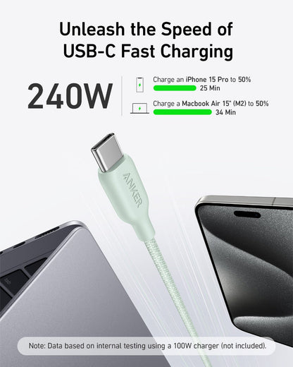 Anker <b>543</b> USB-C to USB-C Cable (Bio-Braided) Anker