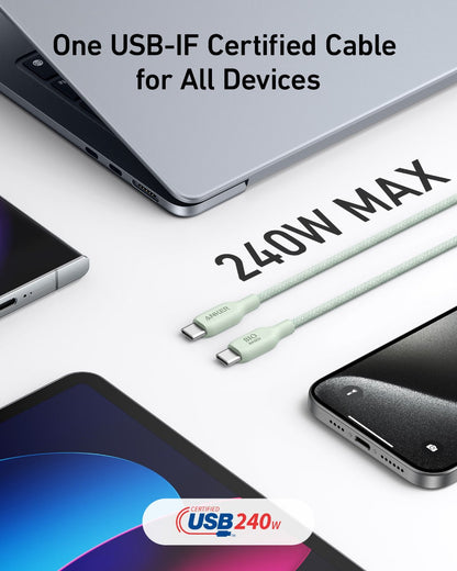 Anker <b>543</b> USB-C to USB-C Cable (Bio-Braided) Anker