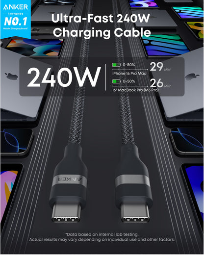 Anker Laptop Power Bank (25K, 165W, Built-In and Retractable Cables) Anker