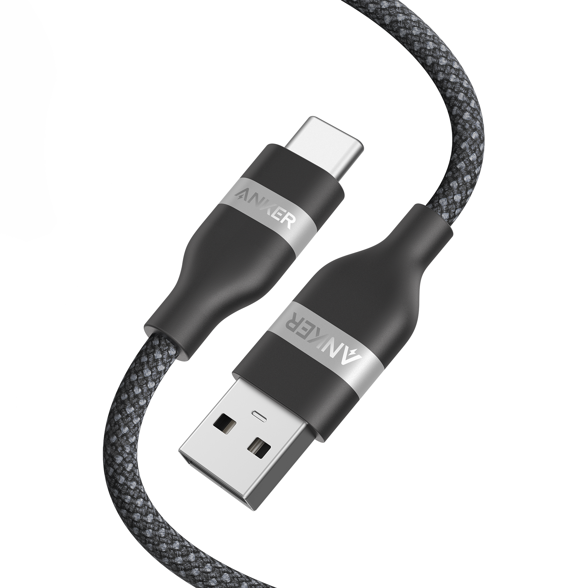 Anker USB-A to USB-C Cable (3 ft / 6 ft, Upcycled-Braided) Anker