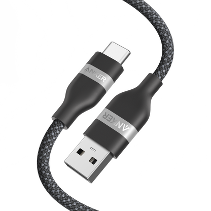 Anker USB-A to USB-C Cable (3 ft / 6 ft, Upcycled-Braided) Anker