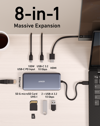 Anker <b>555</b> USB-C Hub (8-in-1) Anker