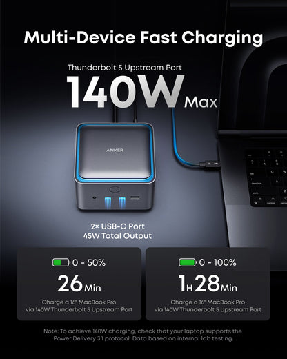 Anker Prime TB5 Docking Station (14-in-1, 8K, Thunderbolt 5 ) Anker