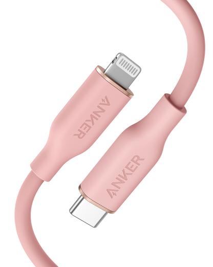Anker <b>641</b> USB-C to Lightning Cable (Flow, 3 ft Silicone) Anker