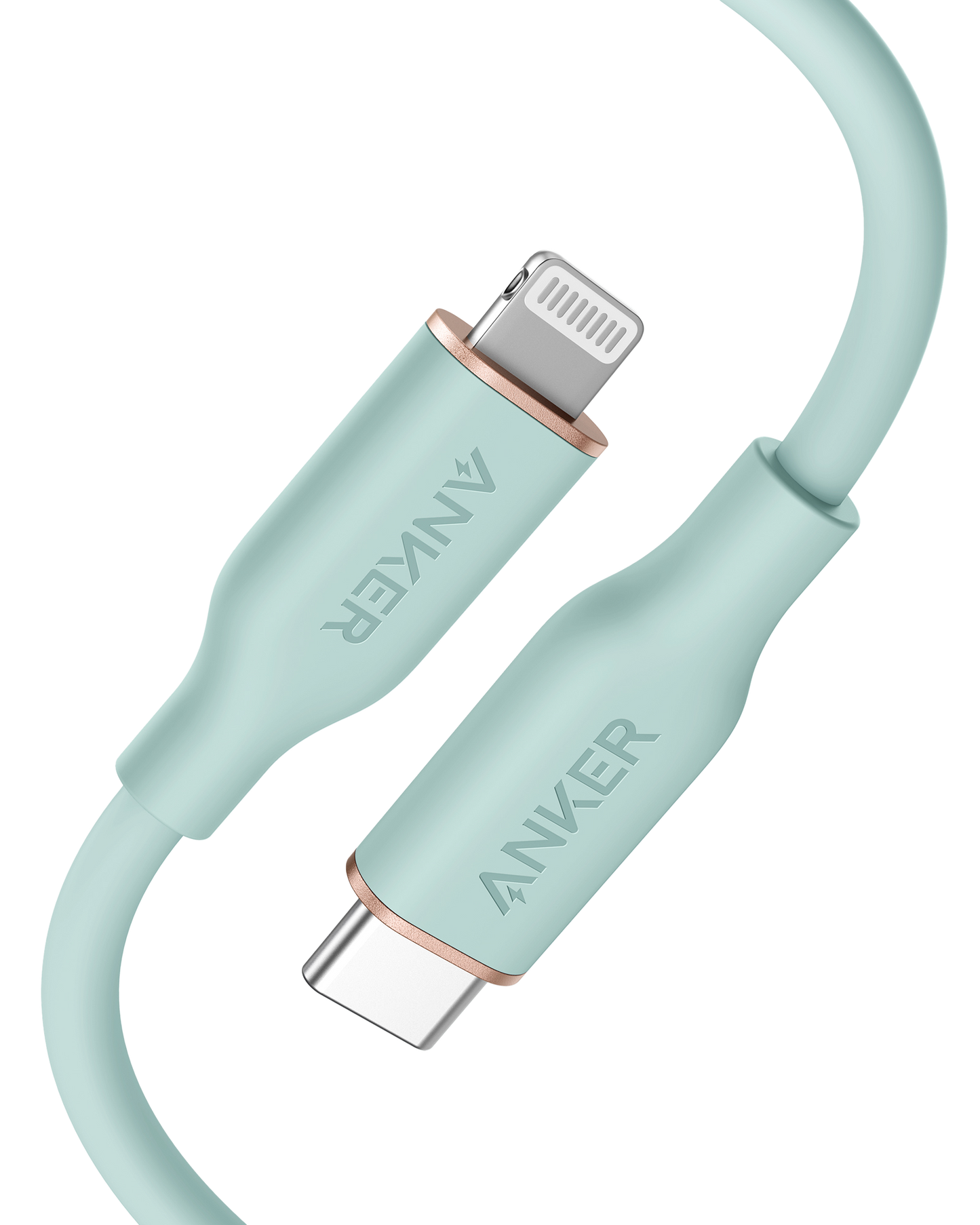 Anker <b>641</b> USB-C to Lightning Cable (Flow, 3 ft Silicone) Anker