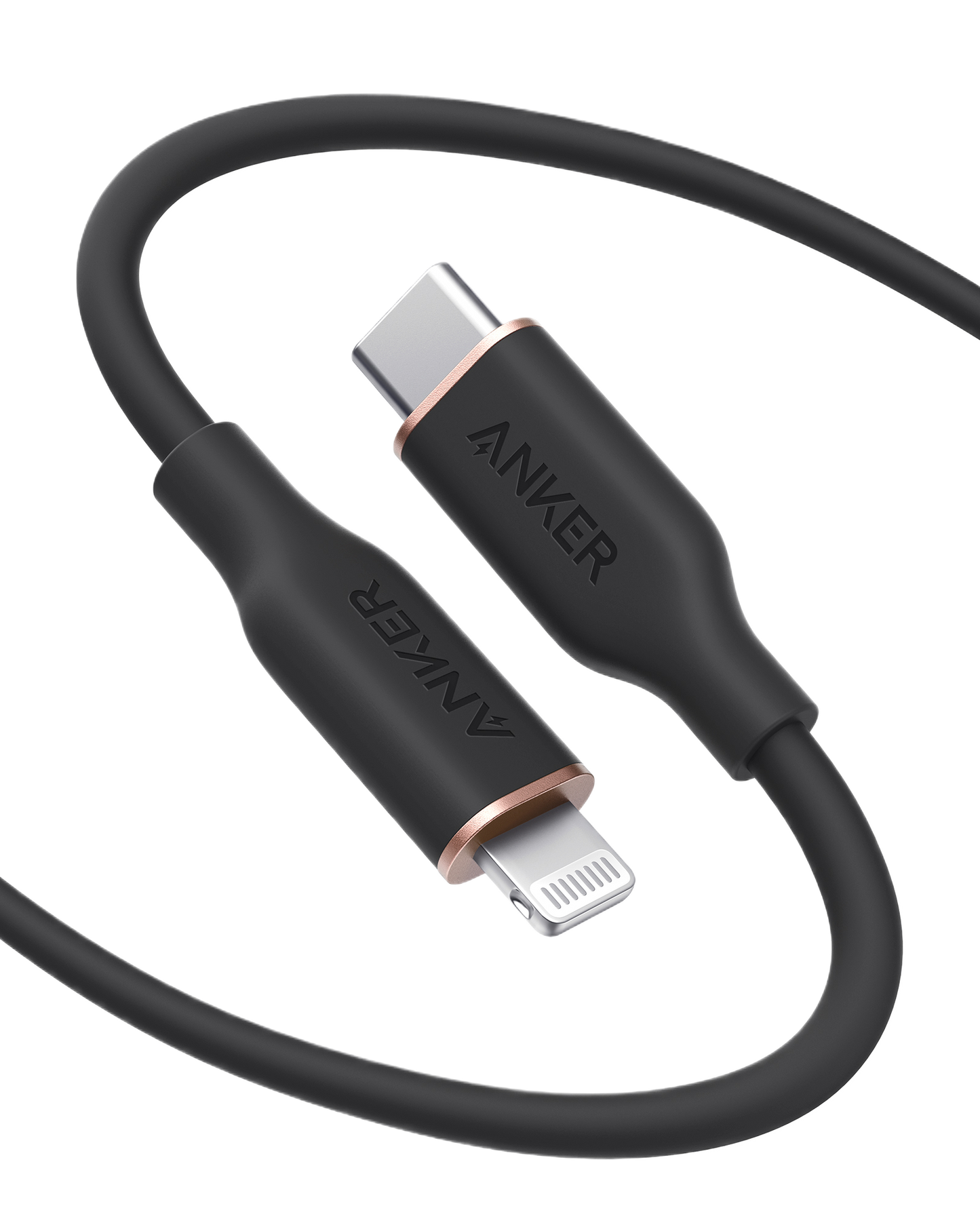 Anker <b>641</b> USB-C to Lightning Cable (Flow, 3 ft Silicone) Anker